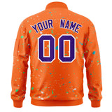 Custom Graffiti Pattern Jacket Zipper Personalized Stitched Letters Logo Sweatshirt Letterman Bomber Coats