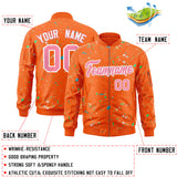 Custom Graffiti Pattern Jacket Zipper Stitched Casual Sweatshirt Letterman Bomber for Adult Youth S-6XL