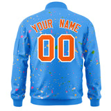 Custom Graffiti Pattern Jacket Zipper Stitched Casual Sweatshirt Letterman Bomber for Adult Youth S-6XL