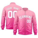 Custom Gradient Full-Zip College Jacket Lightweight Varsity Baseball Jackets Personalized Stitched Letters Logo With Pocket