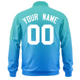 Custom Gradient Full-Zip Fashion Lightweight College Jacket Stitched Text Logo for Adult/Youth Big Size With Pocket