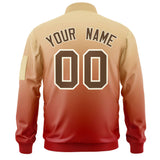 Custom Gradient Fashion Full-Zip Baseball Jacket Windreaker Letterman Bomber Coat Stitched Name Number Logo Unisex With Pocket