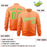 Custom Gradient Full-Zip Varsity Baseball Jacket Stitched Sweatshirt Letterman Bomber Personalized Name Number Logo Unisex With Pocket