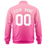 Custom Gradient Full-Zip Bomber Lightweight Coat Personalized Stitched Name Number Baseball Jacket for Adult Youth S-6XL