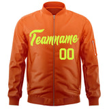 Custom Gradient Full-Zip Bomber Lightweight Coat Personalized Stitched Name Number Baseball Jacket for Adult Youth S-6XL