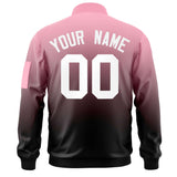 Custom Gradient Full-Zip Bomber Lightweight Coat Personalized Stitched Name Number Baseball Jacket for Adult Youth S-6XL