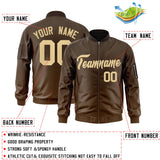 Custom Gradient Full-Zip Bomber Lightweight Coat Personalized Stitched Name Number Baseball Jacket for Adult Youth S-6XL