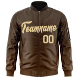Custom Gradient Full-Zip Bomber Lightweight Coat Personalized Stitched Name Number Baseball Jacket for Adult Youth S-6XL