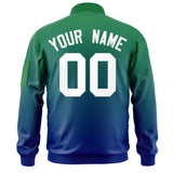 Custom Gradient Full-Zip Bomber Lightweight Coat Personalized Stitched Name Number Baseball Jacket With Pocket