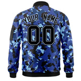 Custom Camo Full-Zip Casual Sweatshirt Letterman Bomber Coats Stitched Letters Logo Fashion College Jacket for Adult/Youth