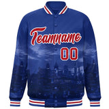 Custom City Connect Jacket Add Name Numbers Blend Windproof Baseball Jacket