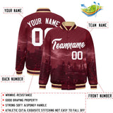 Custom City Connect Jacket Add Name Numbers Blend Windproof Baseball Jacket