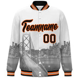 Custom City Connect Jacket Add Name Numbers Blend Windproof Baseball Jacket