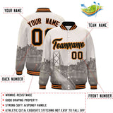 Custom City Connect Jacket Add Name Numbers Blend Windproof Baseball Jacket