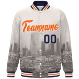 Custom City Connect Jacket Add Name Numbers Blend Windproof Baseball Jacket