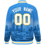 Custom City Connect Jacket Add Name Numbers Blend Windproof College Baseball Jacket