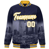 Custom City Connect Jacket Add Name Numbers Blend Windproof College Baseball Jacket