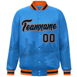 Custom City Connect Jacket Add Name Numbers Blend Windproof College Baseball Jacket