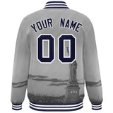 Custom City Connect Jacket Add Name Numbers Blend Windproof College Baseball Jacket