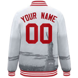 Custom City Connect Jacket Add Name Numbers Blend Windproof College Baseball Jacket