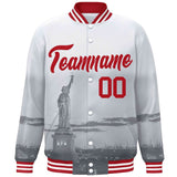 Custom City Connect Jacket Add Name Numbers Blend Windproof College Baseball Jacket