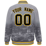 Custom City Connect Jacket Personalized Name Numbers Blend Windproof College Baseball Jacket