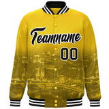 Custom City Connect Jacket Personalized Name Numbers Blend Windproof College Baseball Jacket