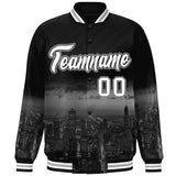 Custom City Connect Jacket Personalized Name Numbers Blend Windproof College Baseball Jacket