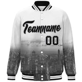 Custom City Connect Jacket Personalized Name Numbers Blend Windproof College Baseball Jacket