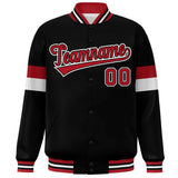 Custom Color Block Bomber Varsity Full-Snap Baseball Jacket Long Sleeve With Letters Casual Coats