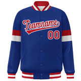 Custom Color Block Bomber Varsity Full-Snap Baseball Jacket Long Sleeve With Letters Casual Coats