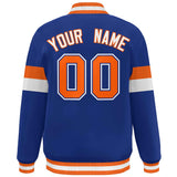 Custom Color Block Bomber Varsity Full-Snap Baseball Jacket Long Sleeve With Letters Casual Coats