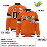 Custom Color Block Bomber Varsity Full-Snap Baseball Jacket Long Sleeve With Letters Casual Coats