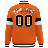 Custom Color Block Bomber Varsity Full-Snap Baseball Jacket Long Sleeve With Letters Casual Coats