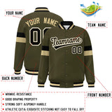 Custom Color Block Bomber Varsity Full-Snap Baseball Jacket Long Sleeve With Letters Casual Coats