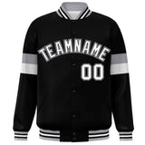 Custom Color Block Full-Snap Lightweight College Jacket Stitched Text Logo for Adult Baseball Jacket