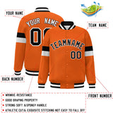 Custom Color Block Full-Snap Lightweight College Jacket Stitched Text Logo for Adult Baseball Jacket