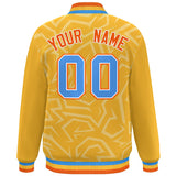 Custom Embroidery Graffiti Pattern Jacket Hook Stripe Varsity Letterman Jacket for Men/Women/Youth