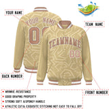 Custom Graffiti Pattern Varsity Jacket Customized Logo Name and Number Embroidery Fashionable College Jacket