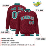 Custom Graffiti Pattern Varsity Jacket Customized Logo Name and Number Embroidery Fashionable College Jacket