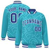 Custom Graffiti Pattern Varsity Jacket Customized Logo Name and Number Embroidery Fashionable College Jacket