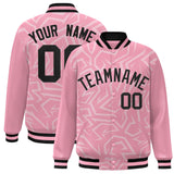 Custom Embroidery Graffiti Pattern Creative Custom Logo Name College Jacket for Adult