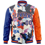 Custom Graffiti Pattern Personalized Stitched Varsity Fashion Lightweight Letterman Bomber Jacket