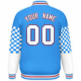 Custom Color Block Pattern Bomber Varsity Jacket Personalized Stitched Baseball Jacket