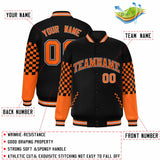 Custom Color Block Pattern Bomber Varsity Jacket Personalized Stitched Baseball Jacket