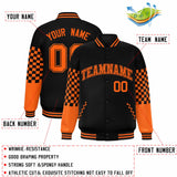 Custom Color Block Pattern Bomber Varsity Jacket Personalized Stitched Baseball Jacket