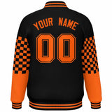 Custom Color Block Pattern Bomber Varsity Jacket Personalized Stitched Baseball Jacket