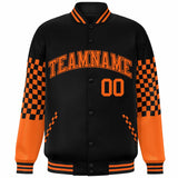 Custom Color Block Pattern Bomber Varsity Jacket Personalized Stitched Baseball Jacket