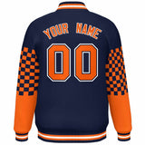 Custom Color Block Pattern Bomber Varsity Jacket Personalized Stitched Baseball Jacket