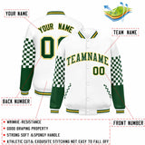 Custom Color Block Pattern Bomber Varsity Jacket Personalized Stitched Streetwear Baseball Jacket